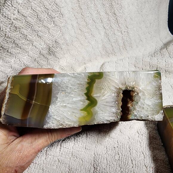 Natural QUARTZ Polished Book Ends - Picture 7 of 10